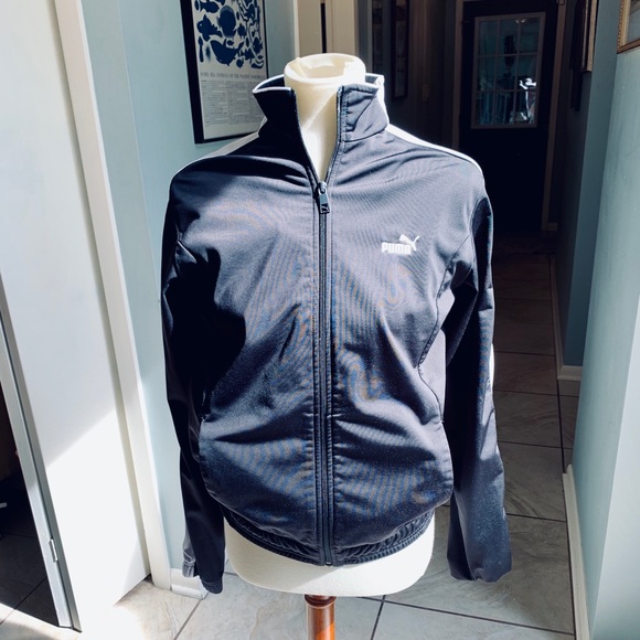 Puma Jackets & Blazers - Puma Full Zip navy and white jacket Size L